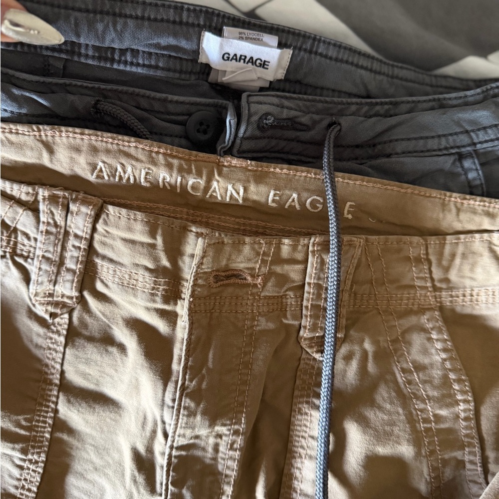 Garage & American Eagle Drawstring Cargo pants